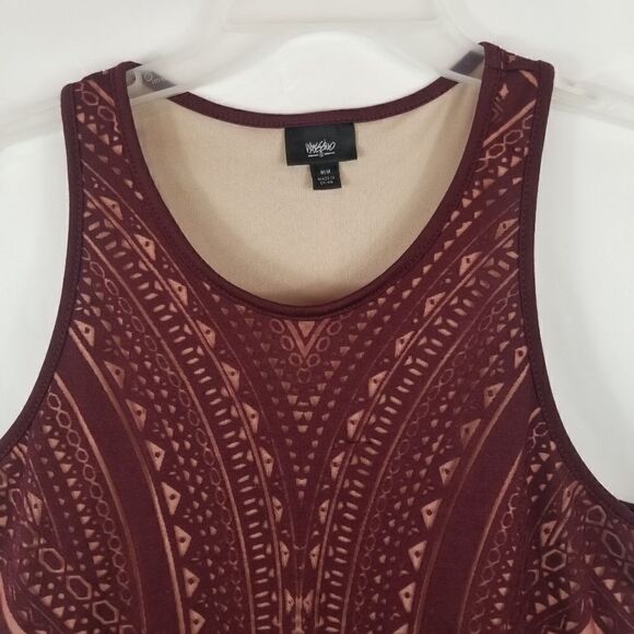 MOSSIMO LINED BURGANDY DRESS. SZ M. - Picture 6 of 16